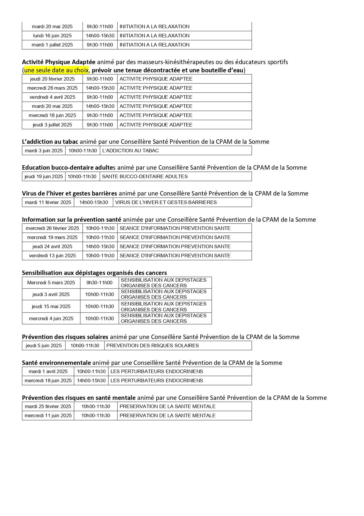 Programme animations espace sante prevention 1er semestre 2025 1 page 0002