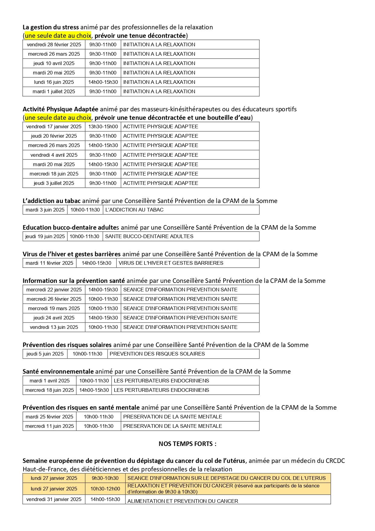 Programme animations espace sante prevention 1er semestre 2025 page 0002